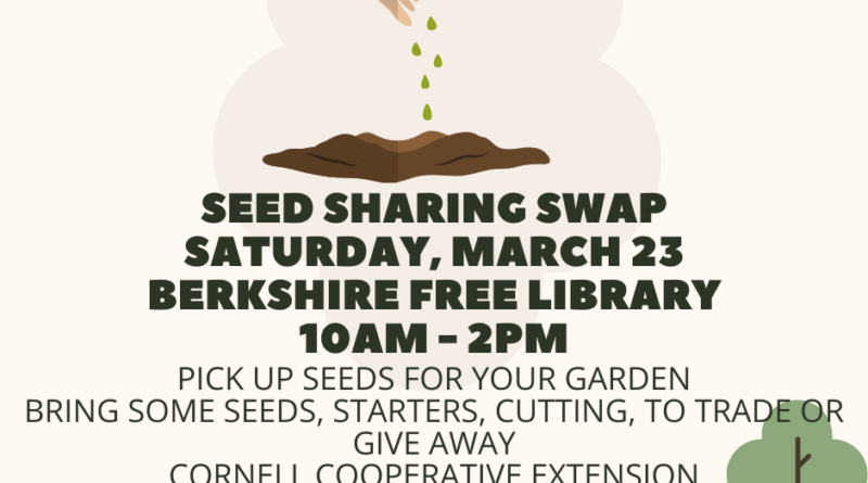 Seed Swap – March 23  – 10AM – 2PM