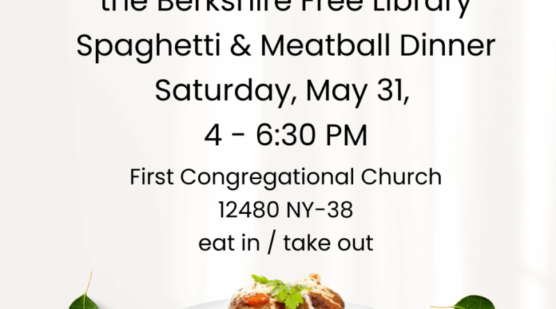 May 31- Spaghetti Dinner Fundraiser