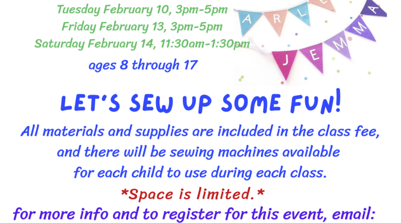 Kids’ Bunting Sewing Class